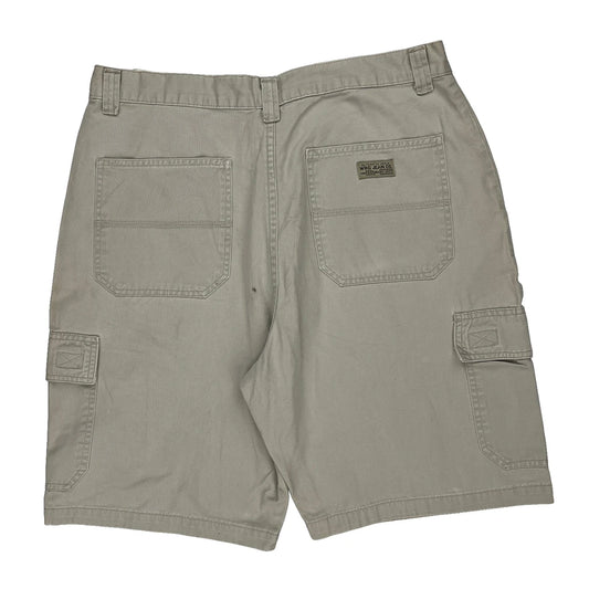 Wrangler Cargo Shorts - 34W 9L Beige Cotton
