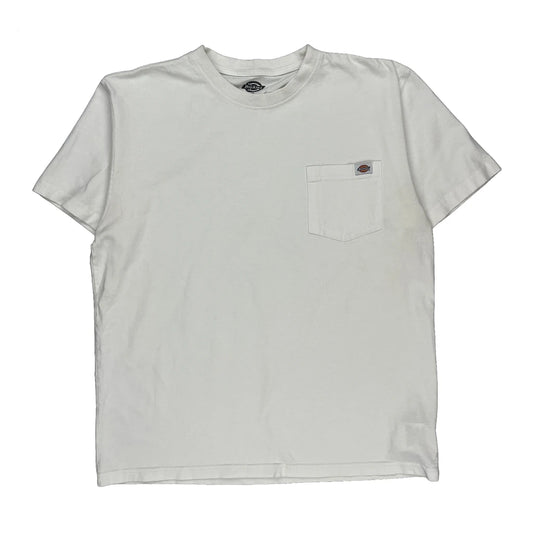 Dickies T-Shirt - Large White Cotton
