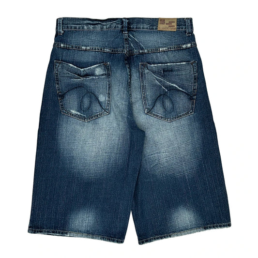 Epic Denim Shorts - 34W 15L Dark Wash Cotton