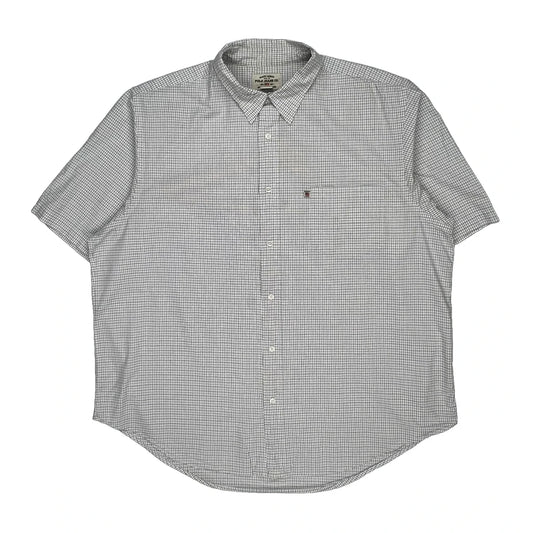 Polo By Ralph Lauren Checked Short Sleeve Shirt - 2XL Blue Cotton