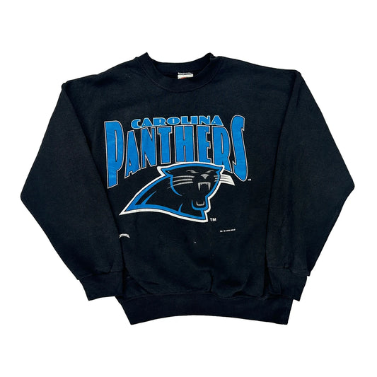 Made In USa Carolina Panthers Nutmeg Nfl Sweatshirt - Large Black Cotton