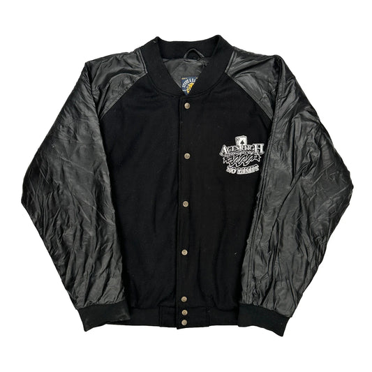 Texas Hold 'Em Steve And Barrys Graphic Varsity Jacket - XL Black Acrylic