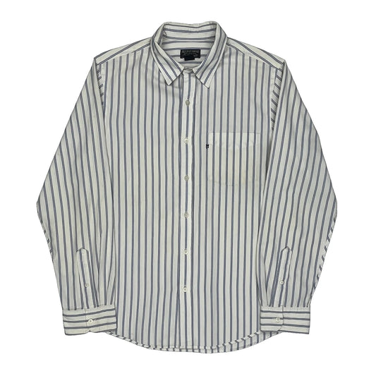 Polo By Ralph Lauren Striped Shirt - Large Blue Cotton