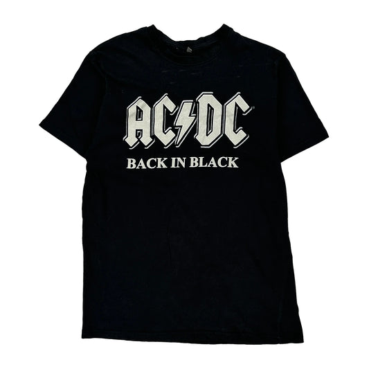 Back In Black Ac/Dc Band T-Shirt - Medium Black Cotton