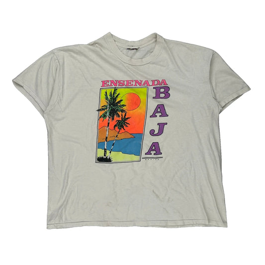 Ensenada Baja Unbranded Single Stitch T-Shirt - 2XL Multicoloured Cotton