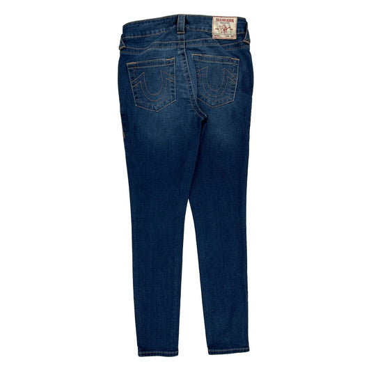 True Religion Skinny Jeans - 29W UK 8 Blue Cotton