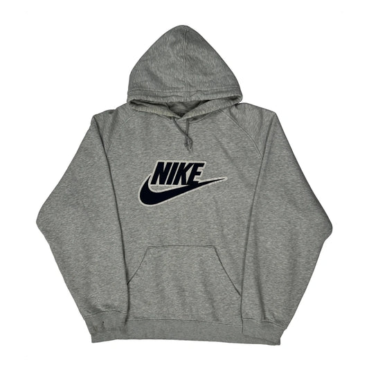 Nike Hoodie - XL Grey Cotton Blend