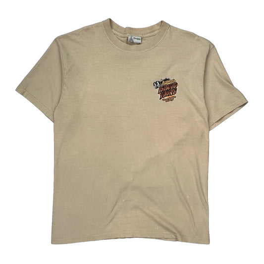 Disney Graphic T-Shirt - Large Beige Cotton