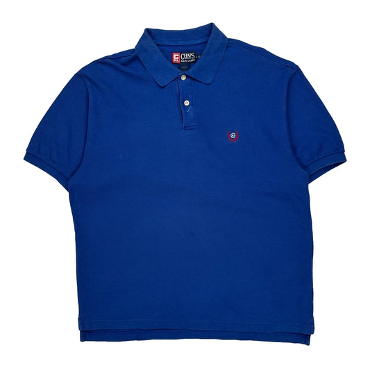Chaps Ralph Lauren Polo Shirt - Large Blue Cotton