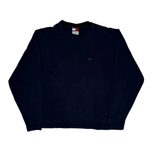 Tommy Hilfiger Long Sleeve T-Shirt - Medium Navy Cotton