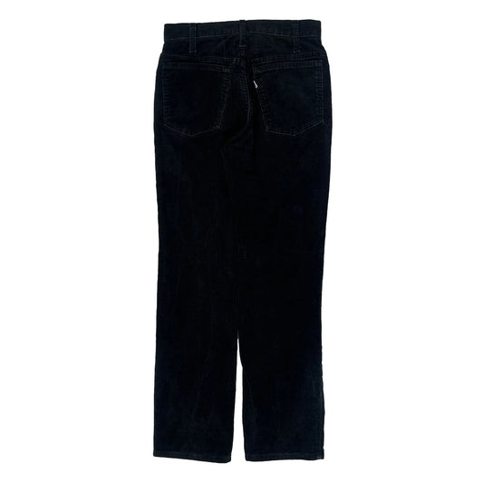 Vintage Levis Cord Trousers - 27W UK 6 Black Corduroy