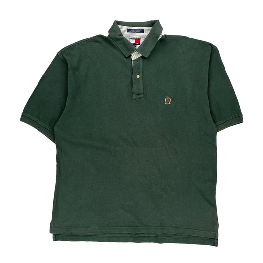 Tommy Hilfiger Polo Shirt - 2XL Green Cotton