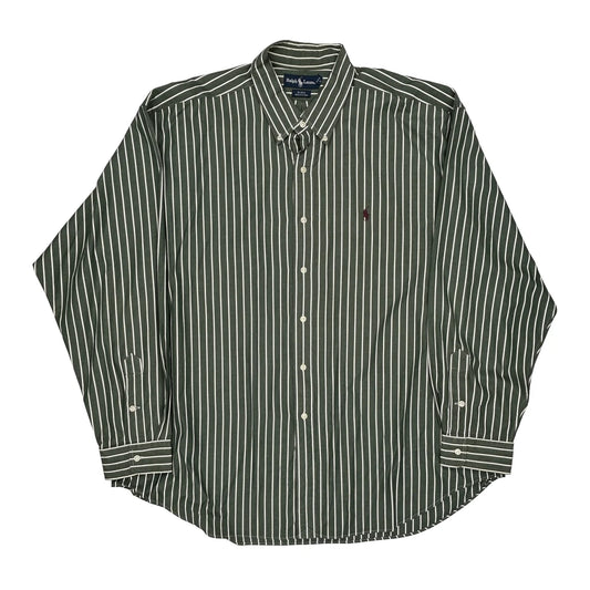 Blake Ralph Lauren Striped Shirt - 2XL Green Cotton