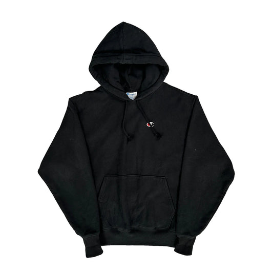 Reverse Weave Champion Hoodie - Large Black Cotton