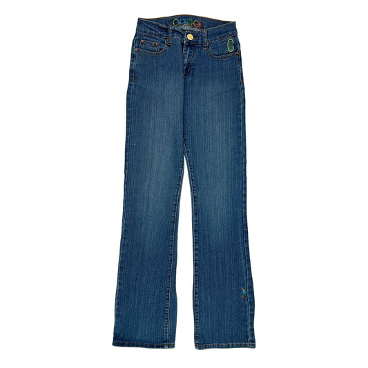 Coogi Embroidered Jeans - 27W UK 6 Blue Cotton Blend