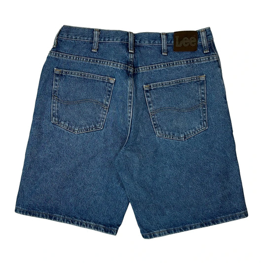 Vintage Lee Denim Shorts - 32W 10L Blue Denim