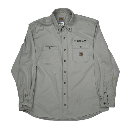 Tesla Carhartt Shirt - XL Grey Cotton