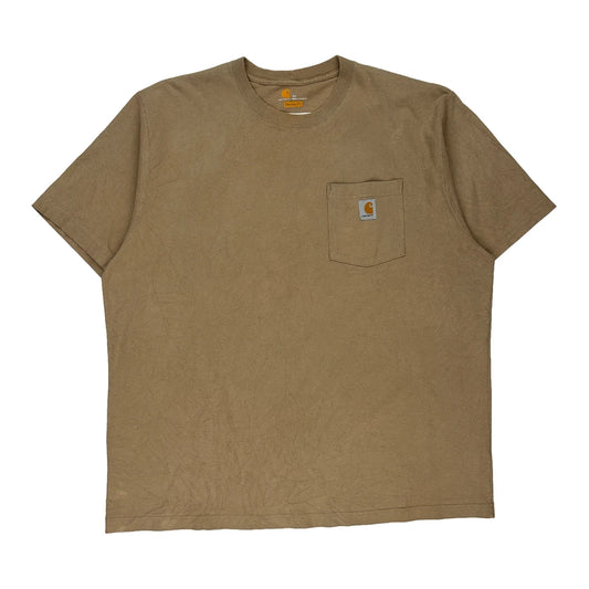 Carhartt T-Shirt - XL Brown Cotton