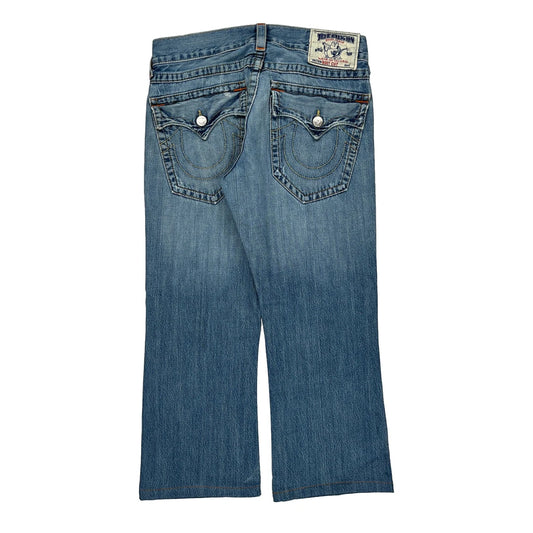 Made In USa True Religion Boot Cut Jeans - 32W 28L Blue Cotton