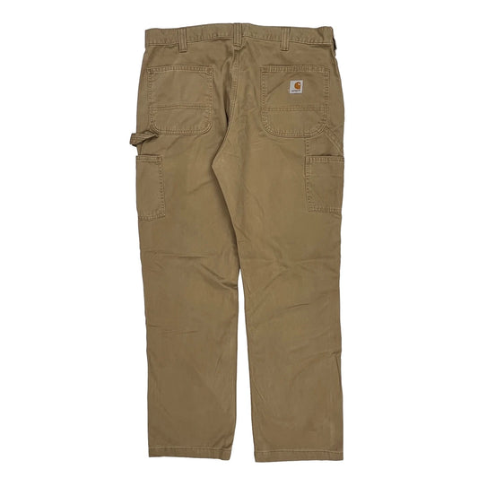 Carhartt Carpenter Trousers - 36W 32L Khaki Cotton