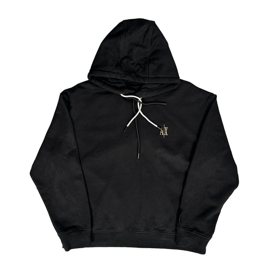 Armani Exchange Hoodie - Large Black Cotton
