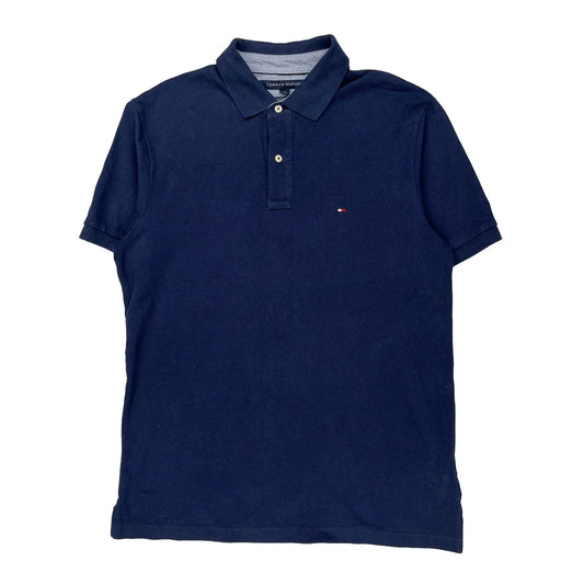 Tommy Hilfiger Polo Shirt - Large Navy Cotton