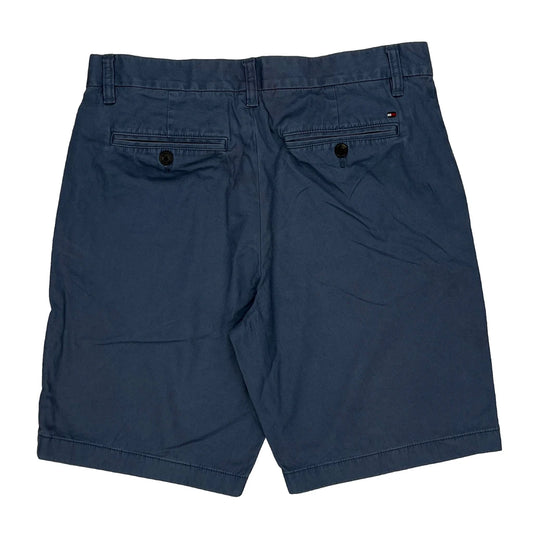 Tommy Hilfiger Chino Shorts - 32W 9L Blue Cotton