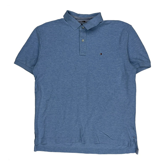 Vintage Tommy Hilfiger Polo Shirt - Large Blue Cotton