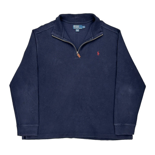 Polo By Ralph Lauren 1/4 Zip - 2XL Navy Cotton