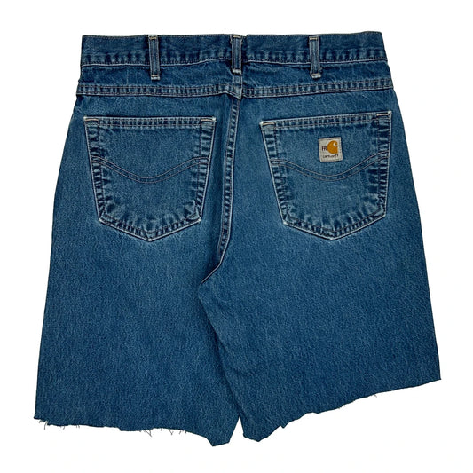 Carhartt Denim Shorts - 32W 10L Blue Cotton