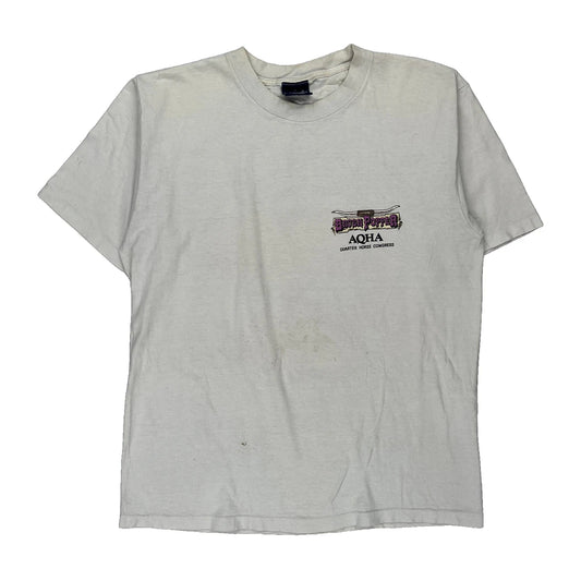 Aqha Quarter Horse Congress Wrangler Graphic T-Shirt - Large White Cotton