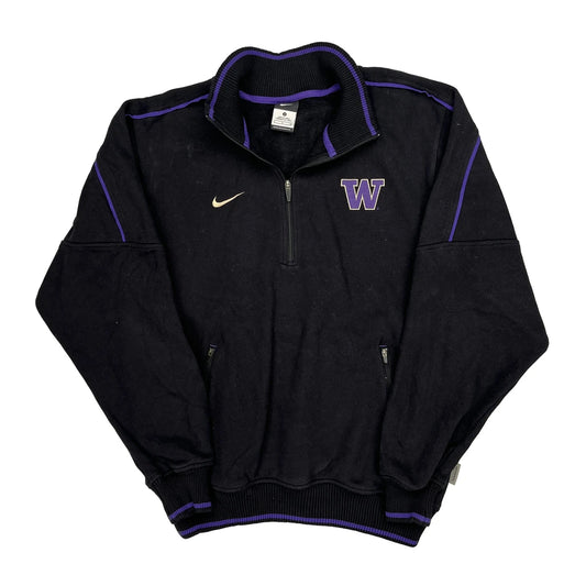 Washington Nike College 1/4 Zip - Small Black Polyester