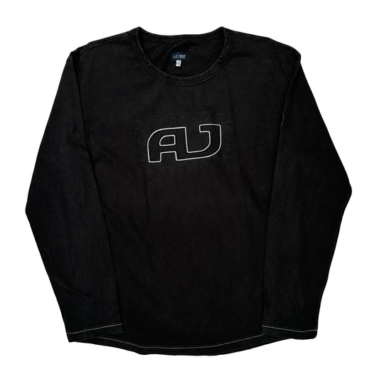 Armani Jeans Jumper - XL Black Cotton