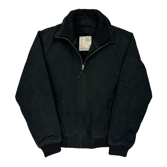 Bsx Bomber Jacket - Medium Black Cotton