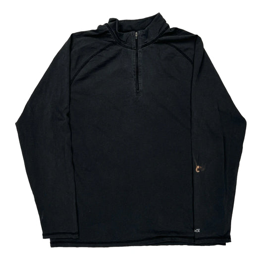 Carhartt 1/4 Zip - Large Black Cotton