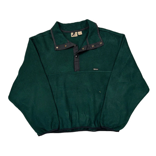 Vintage Woolrich Snap T Fleece - XL Green Polyester