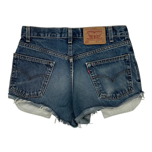 Levis Denim Shorts - 30W UK 10 Blue Cotton