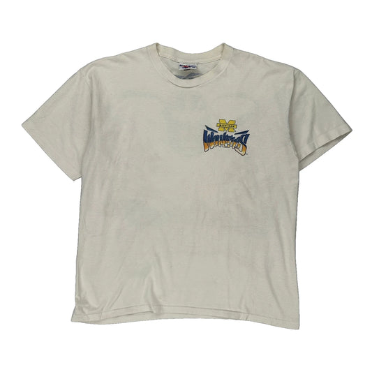 Michigan Wolverines Reebok Single Stitch T-Shirt - XL Cream Cotton
