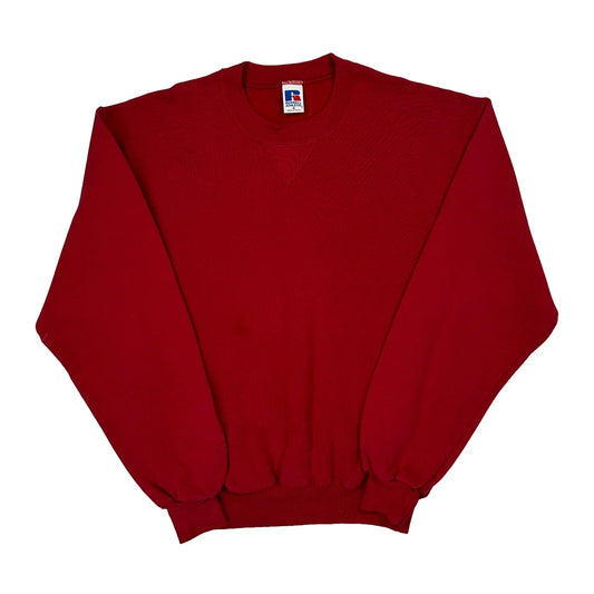 Russell Athletic Sweatshirt - Medium Red Cotton
