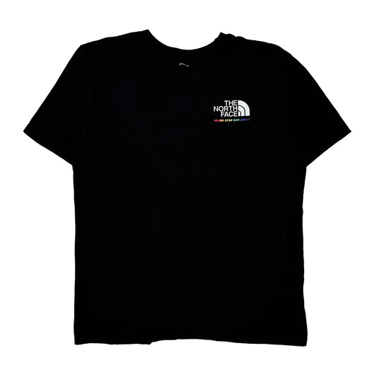 Never Stop Exploring The North Face Graphic T-Shirt - Medium Multicoloured Cotton