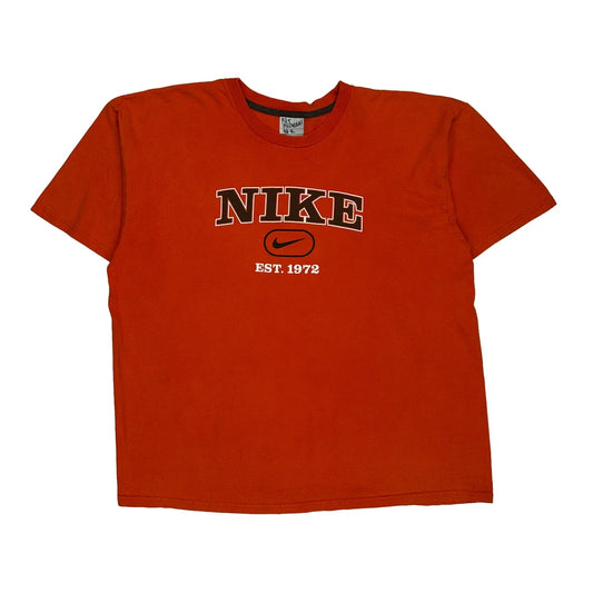 Nike Spellout T-Shirt - XL Red Cotton