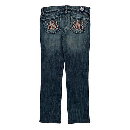 Rock & Republic Jeans - 29W UK 8 Dark Wash Cotton Blend