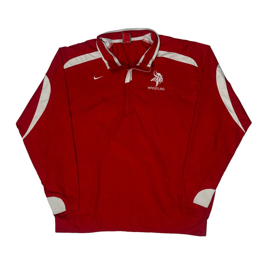 Wrestling Nike Track Jacket - XL Red Polyester