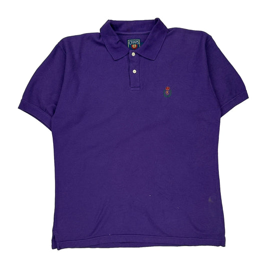 Chaps Ralph Lauren Polo Shirt - Medium Purple Cotton