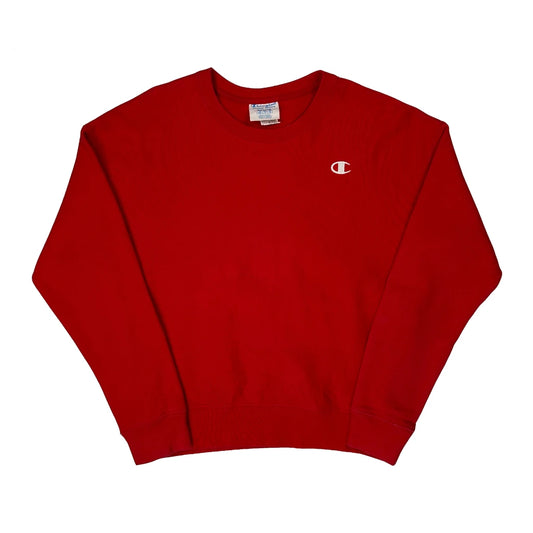 Reverse Weave Champion Sweatshirt - Medium Red Cotton