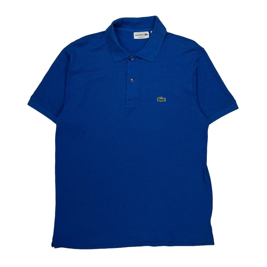 Vintage Lacoste Polo Shirt - Large Blue Cotton