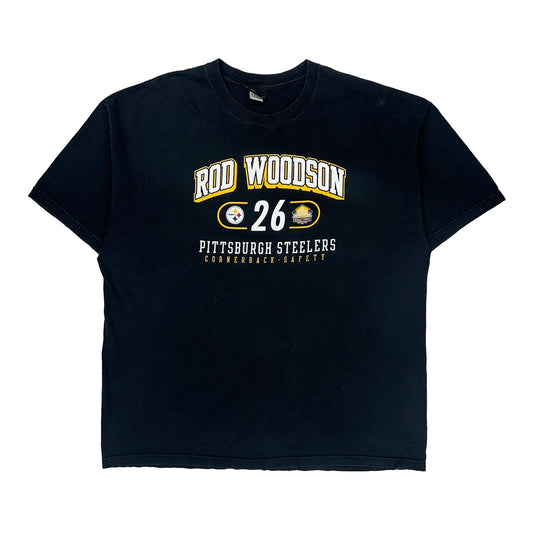 Pittsburgh Steelers Reebok T-Shirt - XL Black Cotton