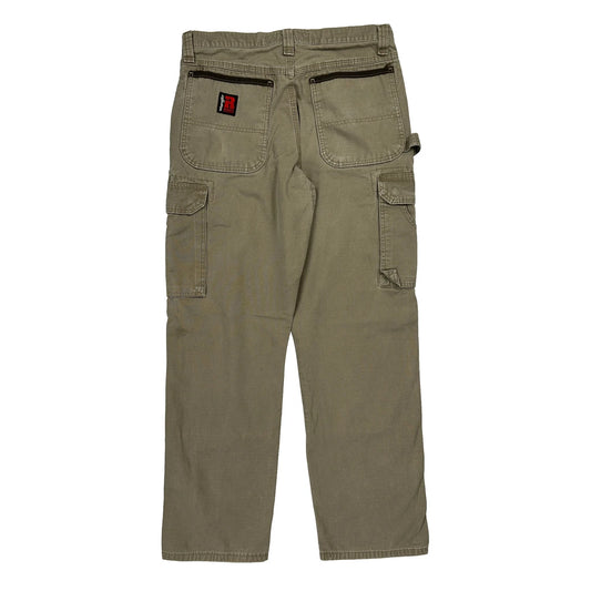 Wrangler Cargo Trousers - 32W 30L Khaki Cotton