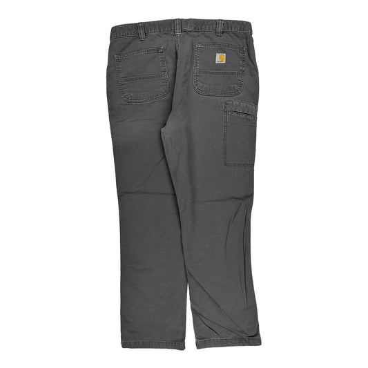 Carhartt Carpenter Trousers - 36W 32L Grey Cotton