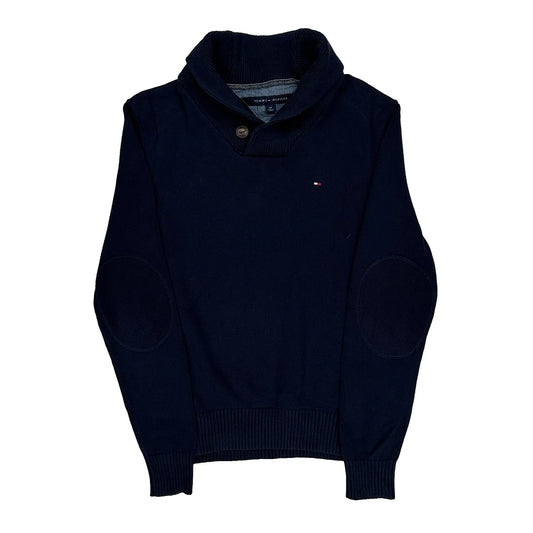 Vintage Tommy Hilfiger Jumper - Small Navy Cotton